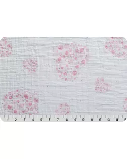 Ткани для пэчворка PEPPY EMBRACE METALLIC (марлевка) ФАСОВКА 100 x 125 см 120 г/кв.м 100% хлопок emmsweetheart blush/silver арт. ГММ-9819-4-ГММ0035266