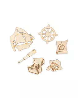 Заготовки для декорирования "Mr. Carving" ВД-559 Мини-набор фанера "Пиратский" (2.5-4см) арт. ГММ-10339-2-ГММ0002814