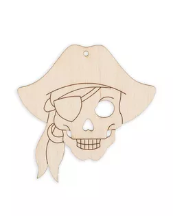 Заготовки для декорирования "Mr. Carving" ВД-560 Подвеска фанера Пират (8х8см) арт. ГММ-10353-1-ГММ0070390