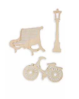 Заготовки для декорирования "Mr. Carving" ВД-561 Мини-набор фанера "Сквер" (2.5-8см) арт. ГММ-10354-2-ГММ0035083