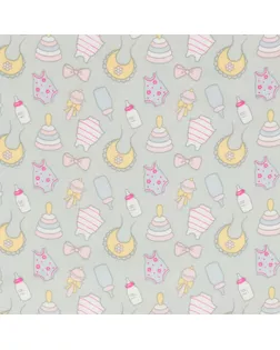 Ткани для пэчворка PEPPY МОЛОЧНЫЕ СНЫ ФЛАНЕЛЬ ФАСОВКА 100 x 110 см 175±5 г/кв.м 100% хлопок МС-18 серый арт. ГММ-10575-16-ГММ0049496