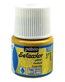 Краска для светлых тканей с микро-глиттером "PEBEO" Setacolor 45мл арт. ГММ-10658-5-ГММ0032429