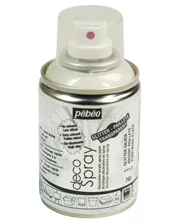"PEBEO" Краска на водной основе decoSpray (аэрозоль) 100 мл 093792 под серебро с глиттером арт. ГММ-10682-12-ГММ0002290