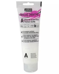Грунт "PEBEO" Грунт декоративный decoCreme 120 мл 089406 белый арт. ГММ-10687-1-ГММ0082252