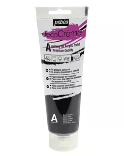 Грунт "PEBEO" Грунт декоративный decoCreme 120 мл 089407 черный арт. ГММ-10687-2-ГММ0058446