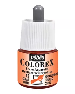 "PEBEO" Акварельные чернила Colorex 45 мл 341-012 коралл арт. ГММ-10714-9-ГММ0025297