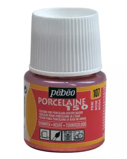 "PEBEO" Краска по фарфору и керамике под обжиг металлик Porcelaine 150 45 мл 024-107 розовый арт. ГММ-10773-1-ГММ0069586