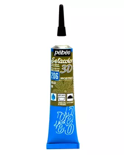 "PEBEO" Контур по ткани для создания "жемчужин" Setacolor 3D 20 мл 557206 под золото арт. ГММ-10797-1-ГММ0051415