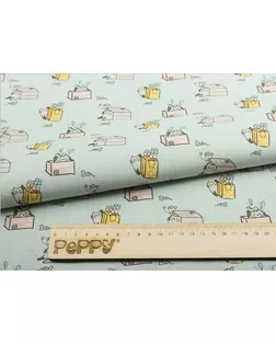 Ткани для пэчворка PEPPY МАРТОВСКАЯ ПЕСНЯ ФАСОВКА 50 x 55 см 146±5 г/кв.м 100% хлопок МП-11 зеленый арт. ГММ-11027-12-ГММ0069143