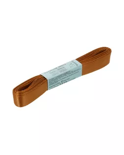 Лента атласная 12 мм ( 1/2 ") AL-12P ФАСОВКА 10 x 5.4 м №122 св.коричневый арт. ГММ-13815-56-ГММ0012384
