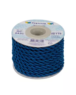 Шнур 4 мм GC-043C витой 9.1 м ±0.5 м №116 т-синий арт. ГММ-13937-13-ГММ0007805