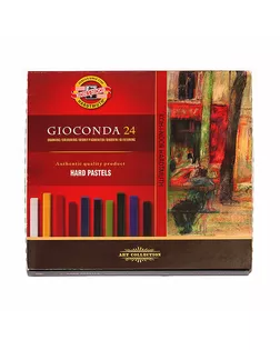 "KOH-I-NOOR" пастель масляная набор твердая для художников Gioconda 24 цв. прямоуголная 7х7мм в картоне 8114024003KS арт. ГММ-99333-1-ГММ007030100485