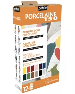 "PEBEO" Набор красок Porcelaine 150 "Исследование" по фарфору и керамике под обжиг 12 цв. 20 мл арт. ГММ-100737-1-ГММ074421628224