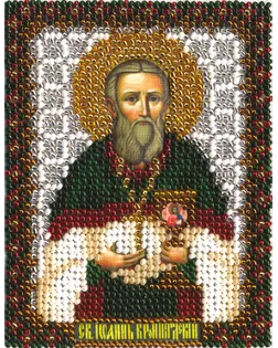 Набор для вышивания "PANNA" CM-1397 ( ЦМ-1397 ) "Икона Святого Праведного Иоанна Кронштадтского" арт. ГММ-101519-1-ГММ012879094852
