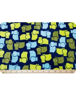 "PEPPY" Плюш URBAN ZOOLOGIE ФАСОВКА 48 x 48 см 440 г/кв.м 100% полиэстер hippo midnight арт. ГММ-102178-5-ГММ023664142362
