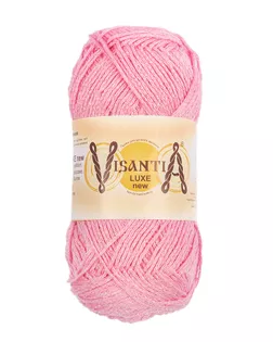 Пряжа VISANTIA "LUXE new" 85% вискоза, 15% люрекс 5 х 100 г 240 м ± 5 м №06 розовый арт. ГММ-104619-9-ГММ068142498314