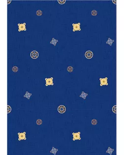 Ткань для пэчворка PEPPY ИНДИЙСКОЕ САРИ ФАСОВКА 60 x 110 см 146±5 г/кв.м 100% хлопок ИС-06 синий арт. ГММ-105816-2-ГММ062619040284