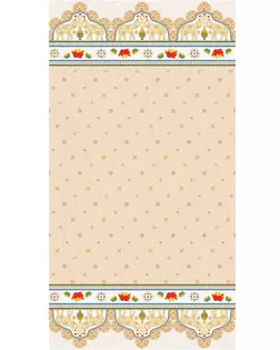 Ткань для пэчворка PEPPY ИНДИЙСКОЕ САРИ ФАСОВКА 60 x 110 см 146±5 г/кв.м 100% хлопок ИС-01 Панель кремовый арт. ГММ-105816-3-ГММ062618987344