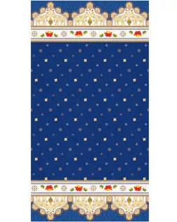 Ткань для пэчворка PEPPY ИНДИЙСКОЕ САРИ ФАСОВКА 60 x 110 см 146±5 г/кв.м 100% хлопок ИС-02 Панель синий арт. ГММ-105816-4-ГММ062619010454