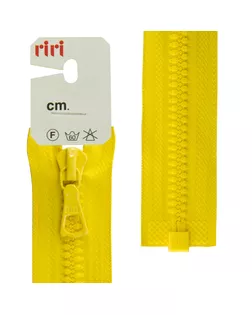 Молния riri тракторная разъёмная 1 замок, 6 мм, 40 cм, цвет 2304, желтый арт. ГЕЛ-3947-1-ГЕЛ0107351