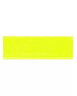 Лента атласная двусторонняя SAFISA ш.1,1см (201 неоновый желтый) арт. ГЕЛ-26655-1-ГЕЛ0109272