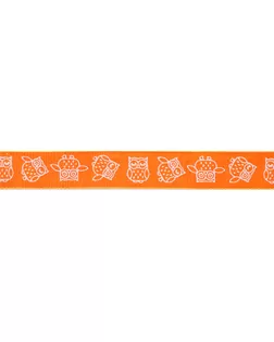 Лента с рисунком SAFISA ш.1,5см, 15м (61 оранжевый) арт. ГЕЛ-5598-1-ГЕЛ0109347