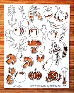 Чип-борд картонный "Овощи" арт. ГЕЛ-30659-1-ГЕЛ0112669