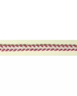 Тесьма декоративная "плетенка", 8 мм, цвет темно-розовый (25м) арт. ГЕЛ-23119-1-ГЕЛ0114123