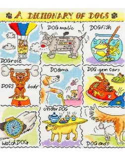 Набор для вышивания "Dogs" (Собаки) арт. ГЕЛ-10685-1-ГЕЛ0115143