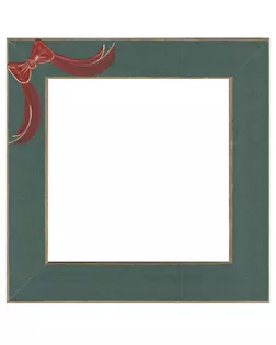 Рамка деревянная цвет зеленый матовый с ручной росписью арт. ГЕЛ-30132-1-ГЕЛ0119905