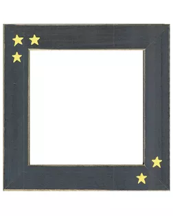 Рамка деревянная цвет черный матовый с ручной росписью арт. ГЕЛ-30130-1-ГЕЛ0119906
