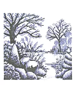 Набор для вышивания "Парковый ландшафт" (графика) арт. ГЕЛ-13784-1-ГЕЛ0015346