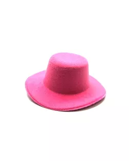 Купить Аксессуары Шляпа круглая, 5,5 см, цв. розовый арт. ГЕЛ-12455-1-ГЕЛ0156943 оптом в Череповце