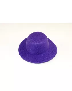 Купить Аксессуары Шляпа круглая, 8 см, цв. фиолетовый арт. ГЕЛ-13714-1-ГЕЛ0156948 оптом в Череповце