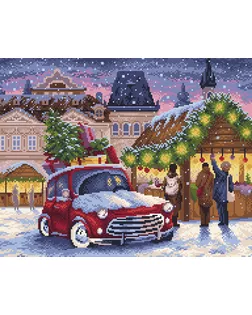 Картина стразами "Рождественская ярмарка" арт. ГЕЛ-2361-1-ГЕЛ0169303