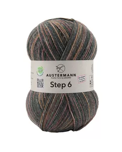 Пряжа Step 6, 75% шерсть, 25% полиамид, 410 м, 150 г арт. ГЕЛ-29192-1-ГЕЛ0177177