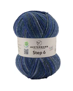 Пряжа Step 6, 75% шерсть, 25% полиамид, 410 м, 150 г арт. ГЕЛ-29224-1-ГЕЛ0177178