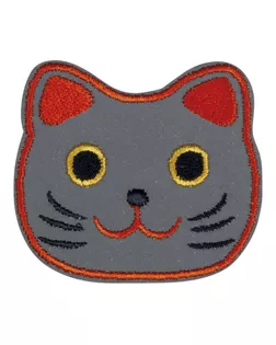 Термоаппликация "Кошка с оранжевым контуром" арт. ГЕЛ-30063-1-ГЕЛ0177625