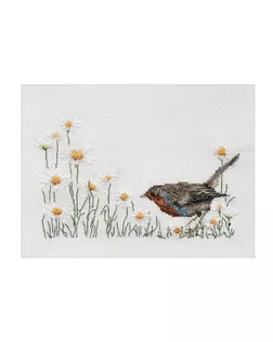 Набор для вышивания "Зарянка летом", канва Aida 16 ct арт. ГЕЛ-30606-1-ГЕЛ0180449