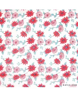 Ткань Voile Flowers Print , 100% хлопок, 145 см, 75 г/м² арт. ГЕЛ-32722-1-ГЕЛ0186013