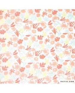 Ткань Voile Flowers Print , 100% хлопок, 145 см, 75 г/м² арт. ГЕЛ-32727-1-ГЕЛ0186014