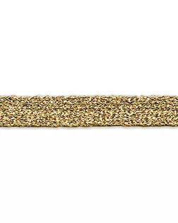 Тесьма PEGA уплощенная с люрексом, цвет золотой, 10,5 мм (25м) арт. ГЕЛ-21007-1-ГЕЛ0001862