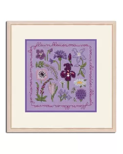 Набор для вышивания "Mauve And Blue Flowers" (Лиловые и голубые цветы) арт. ГЕЛ-34302-1-ГЕЛ0189480