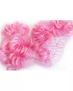 Волосы кудряшки, длина в упаковке 180 см, цвет розовый арт. ГЕЛ-34985-1-ГЕЛ0194901