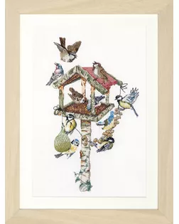 Набор для вышивания "Птицы у кормушки", канва Aida 16 ct арт. ГЕЛ-35731-1-ГЕЛ0195106