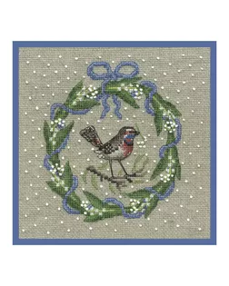 Набор для вышивания "May wreath bluethroat" (Майский венок "Варакуша") арт. ГЕЛ-36040-1-ГЕЛ0198165