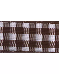 Лента с рисунком клетка SAFISA ш.16(18)мм, 25м (17 коричневый) арт. ГЕЛ-8448-1-ГЕЛ0020183