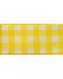 Лента с рисунком клетка SAFISA ш.2,5см, 25м (22 желтый) арт. ГЕЛ-11542-1-ГЕЛ0020190