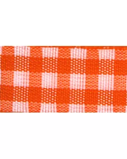 Лента с рисунком клетка SAFISA ш.16(18)мм, 25м (61 оранжевый) арт. ГЕЛ-8796-1-ГЕЛ0020191