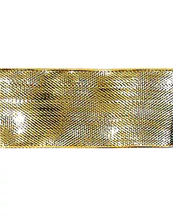 Лента металлик SAFISA ш.3,8см (101(01) золото) арт. ГЕЛ-23606-1-ГЕЛ0020258